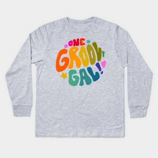 One Groovy Gal Kids Long Sleeve T-Shirt